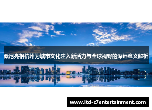 桑尼亮相杭州为城市文化注入新活力与全球视野的深远意义解析