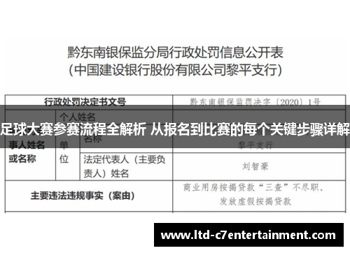 足球大赛参赛流程全解析 从报名到比赛的每个关键步骤详解